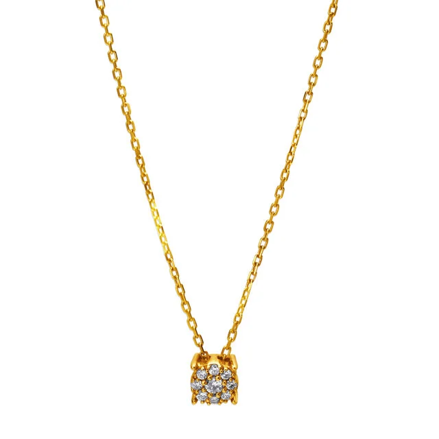 Floral Sparkle Diamond Necklace